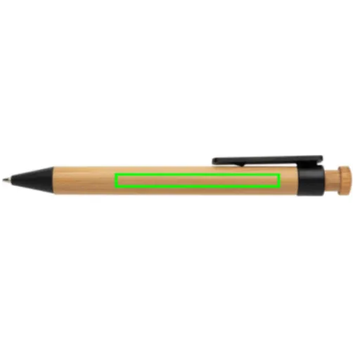 Bolígrafo de bambú con clip de trigo