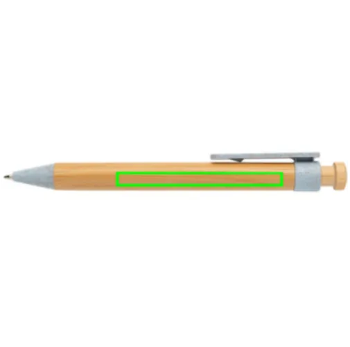 Bolígrafo de bambú con clip de trigo