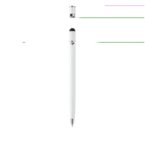 blanco Bolígrafo de metal