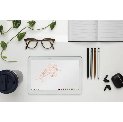 blanco Bolígrafo de metal