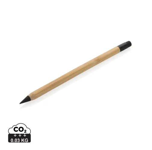LÁPIZ INFINITO DE BAMBÚ CON GOMA DE BORRAR
