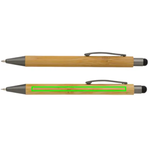 Bolígrafo moderno de bambú en caja