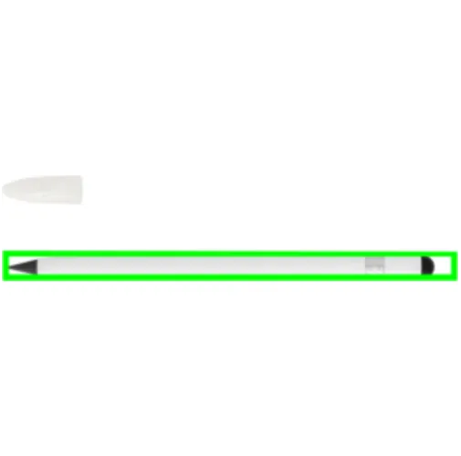 blanco Bolígrafo sin tinta de aluminio con goma