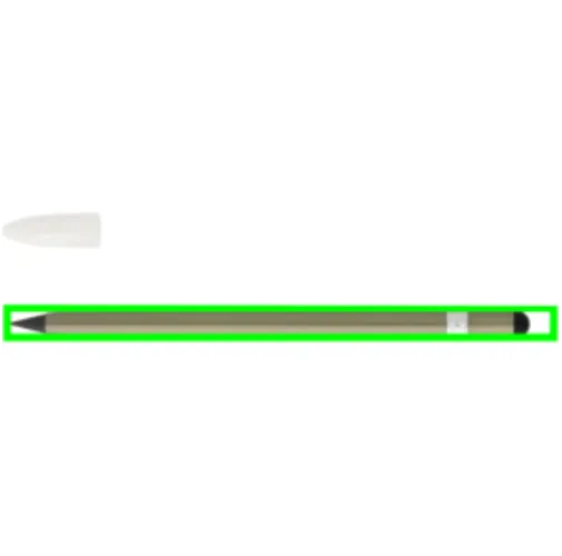 verde Bolígrafo sin tinta de aluminio con goma