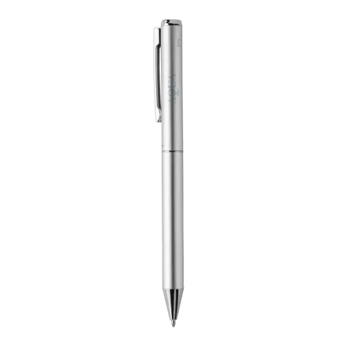 plata Bolígrafo Cedar RCS de aluminio reciclado Swiss Peak