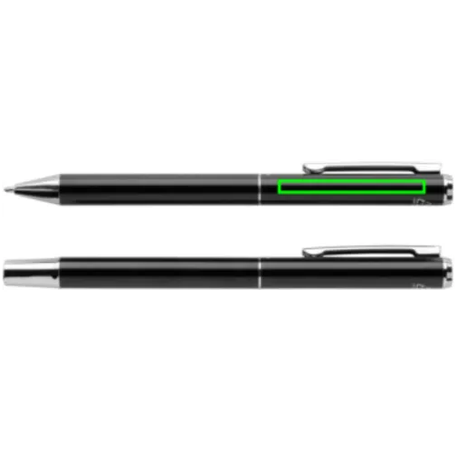 Set bolígrafos Cedar aluminio reciclado RCS Swiss Peak