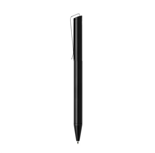 negro Bolígrafo Xavi de aluminio reciclado certificado RCS