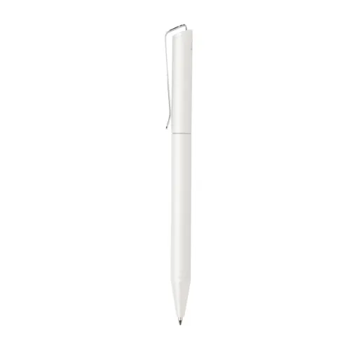 blanco Bolígrafo Xavi de aluminio reciclado certificado RCS