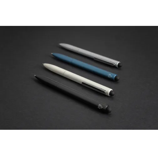 Bolígrafo Kymi aluminio reciclado RCS con lápiz óptico