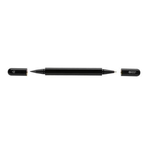 Bolígrafo Swiss Peak Storm RCS de doble punta de aluminio