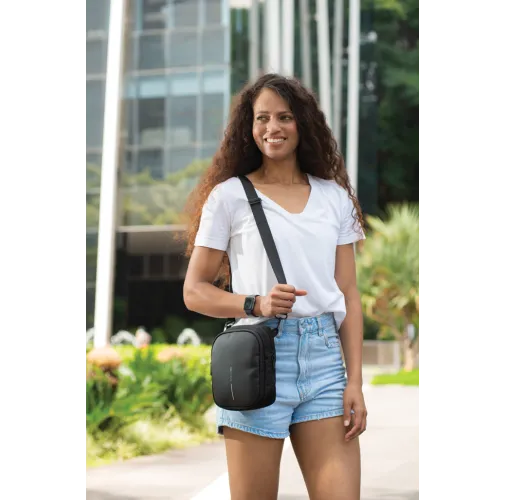 negro, gris Boxy Sling