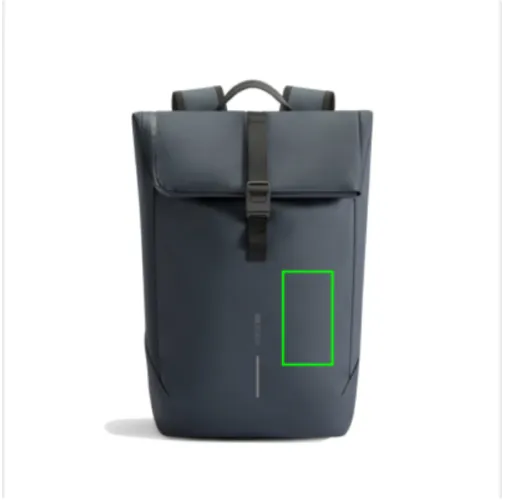 Mochila urbana resistente al agua con solapa