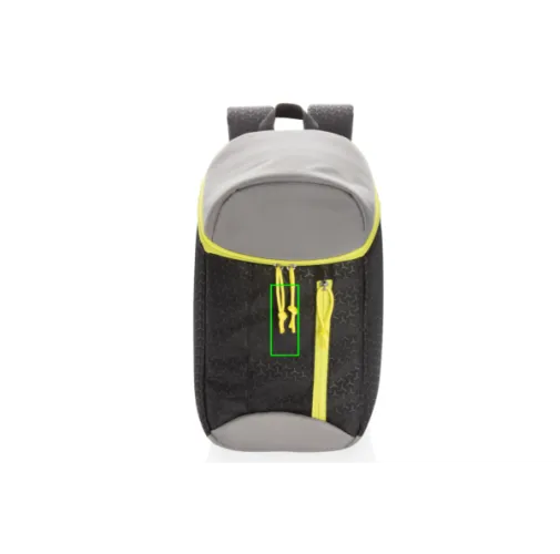 negro, verda lima Mochila nevera de senderismo 10L