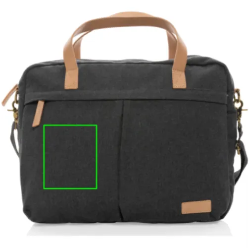 Maletín para portátil de lona reciclada Impact AWARE™ 16oz.