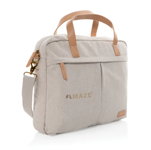 Maletín para portátil de lona reciclada Impact AWARE™ 16oz.