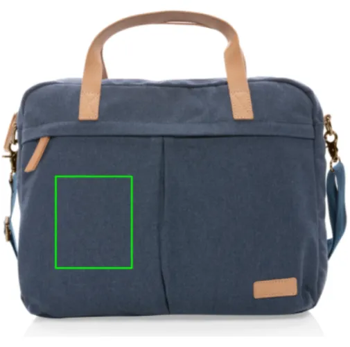 Maletín para portátil de lona reciclada Impact AWARE™ 16oz.