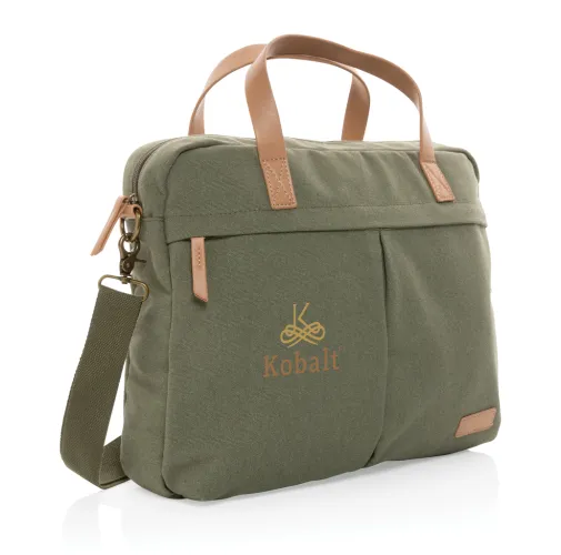 Maletín para portátil de lona reciclada Impact AWARE™ 16oz.