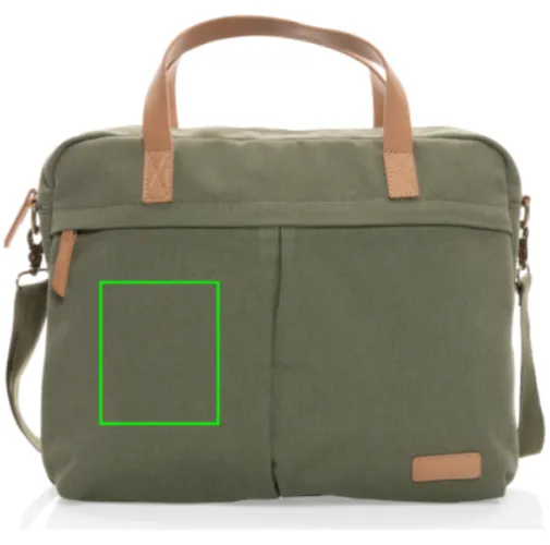 Maletín para portátil de lona reciclada Impact AWARE™ 16oz.