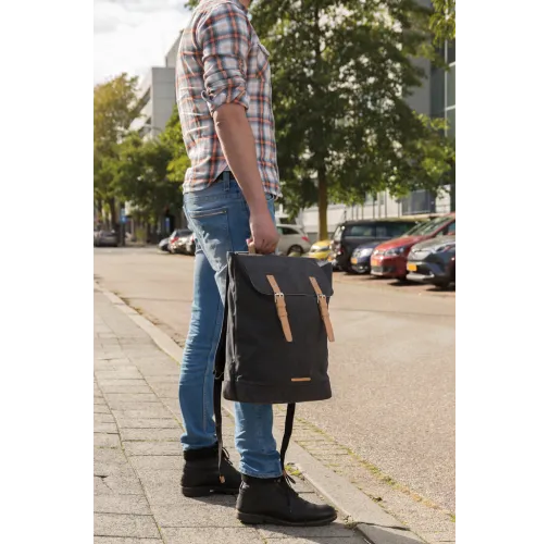 Mochila para portátil de lona sin PVC
