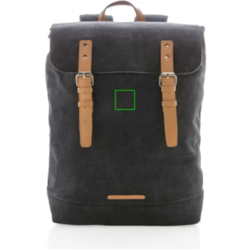 Mochila para portátil de lona sin PVC