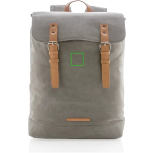 Mochila para portátil de lona sin PVC