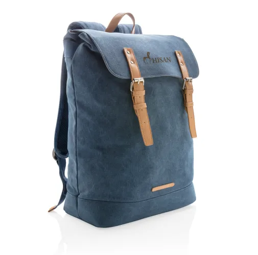 Mochila para portátil de lona sin PVC