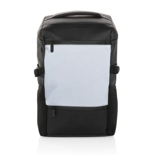 Mochila reflectante de PU para portátil de 15,6\