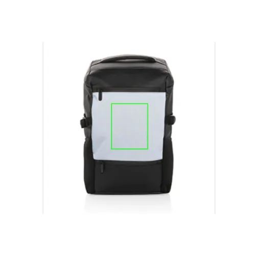 Mochila reflectante de PU para portátil de 15,6\