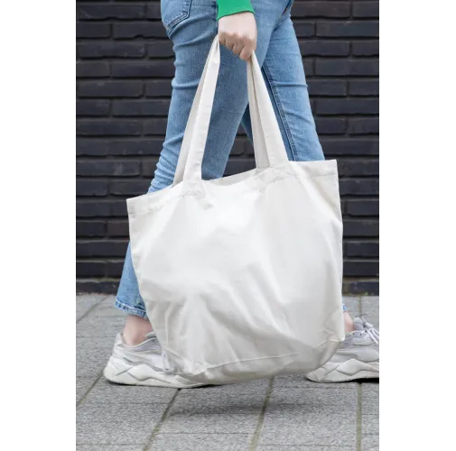 blanquecino Bolsa compra de lona Impact Aware™ de 240 g/m² con bolsillo