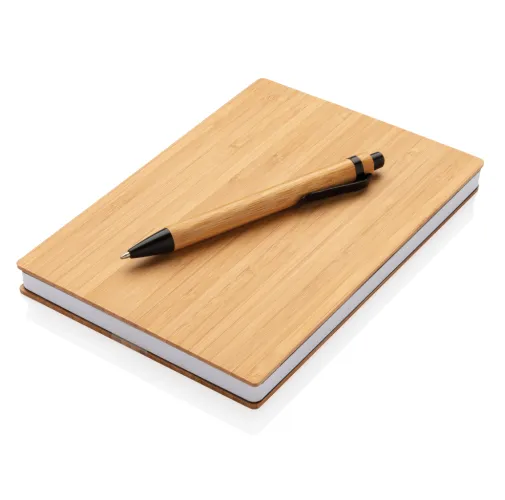 Juego de libreta y bolígrafo A5 Bamboo