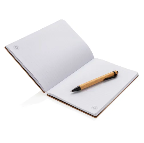 Juego de libreta y bolígrafo A5 Bamboo