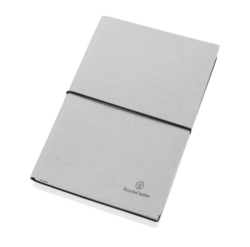 Libreta A5 de cuero reciclado GRS