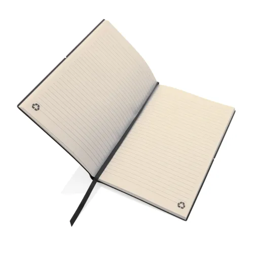 Libreta A5 de cuero reciclado GRS