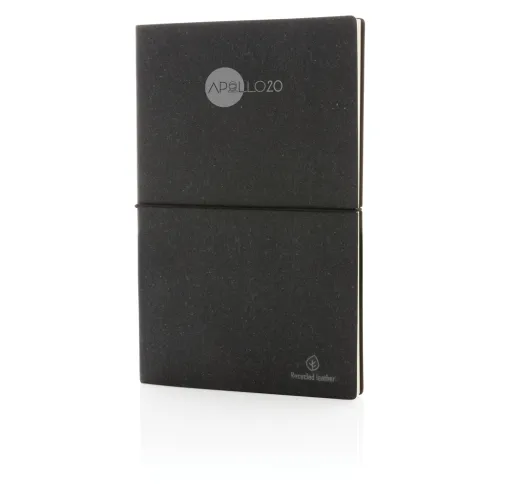 Libreta A5 de cuero reciclado GRS