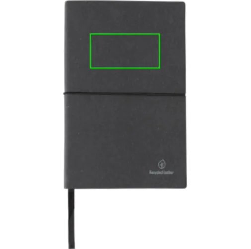 Libreta A5 de cuero reciclado GRS