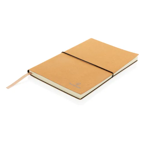 Libreta A5 de cuero reciclado GRS