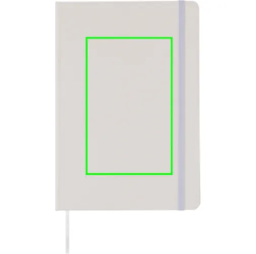 blanco Libreta plana A5 básica de tapa dura