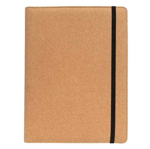 marron Libreta de corcho Deluxe A4 con bolígrafo