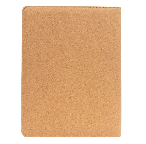 marron Libreta de corcho Deluxe A4 con bolígrafo