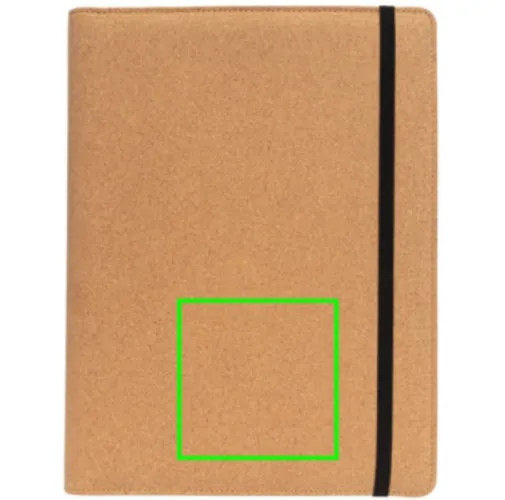 marron Libreta de corcho Deluxe A4 con bolígrafo