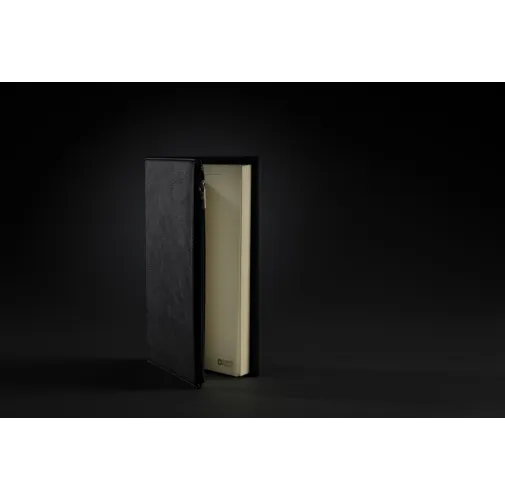 Libreta A5 de PU con cremallera