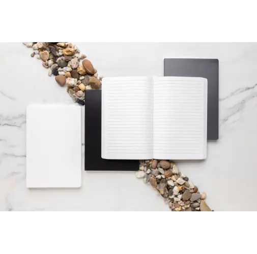 Libreta de papel de piedra de tapa blanda Impact A5