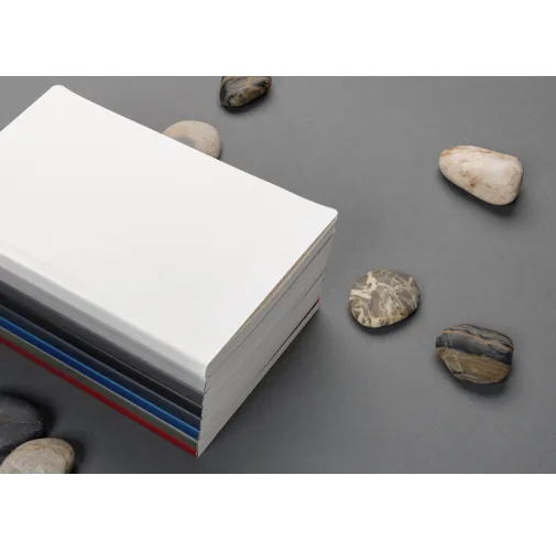 Libreta de papel de piedra de tapa blanda Impact A5