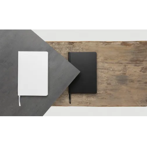 negro Libreta A5 de tapa dura de papel Impact Stone