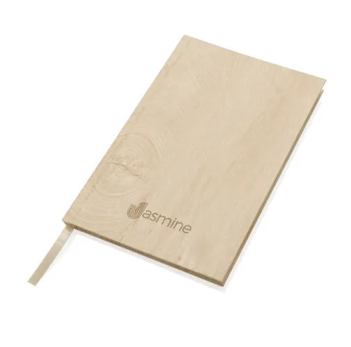 Libreta A5 con estampado de madera Kavana