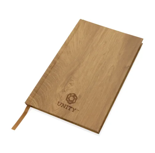 Libreta A5 con estampado de madera Kavana