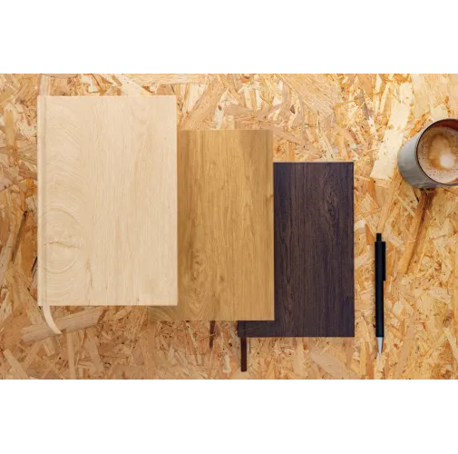 Libreta A5 con estampado de madera Kavana