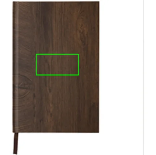 Libreta A5 con estampado de madera Kavana