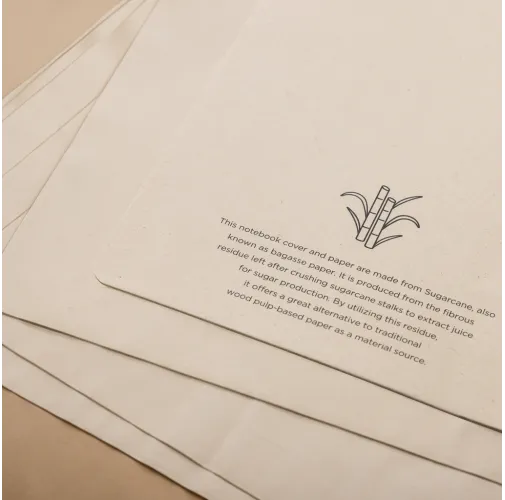 Libreta A5 Stylo de papel de caña de azúcar