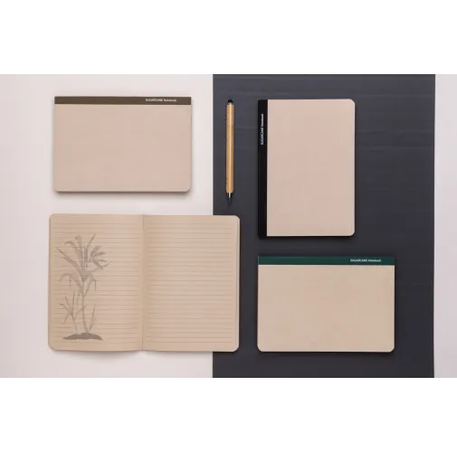 Libreta A5 Stylo de papel de caña de azúcar